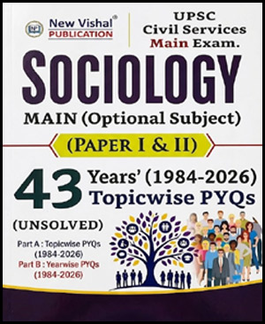 43 Year Sociology Topicwise Mains Unsolved New Vishal English Medium 2027