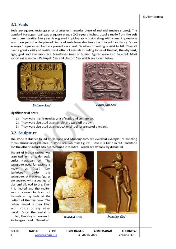Vision IAS Art And Culture GS Foundation English Medium Printed Notes ...