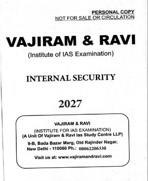 Vajiram and Ravi Yellow Book Internal Security 2027