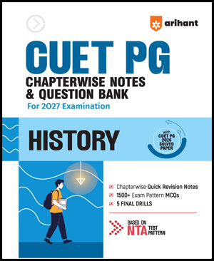 CUET PG History Chapterwise Notes and Question Bank-Arihant 2027 English