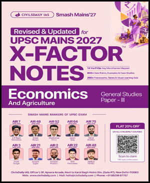 Civilsdaily IAS Mains X-Factor Notes Economics and Agriculture 2027 English