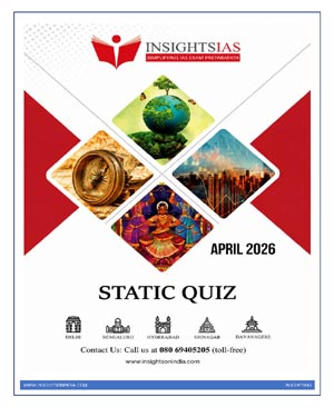 Insights IAS Static Quiz April 2026