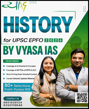 Vyasa IAS History Study Material for UPSC EPFO 2026 (ENG)
