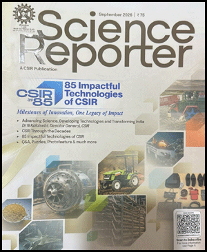 Science Reporter English Medium September 2026