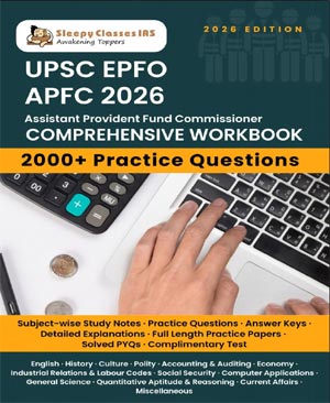 UPSC EPFO APFC 2026 Book | Comprehensive Workbook with 2000+ Practice Questions