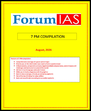 ForumIAS 7 PM Compilation August 2026 Current Affairs (ENG)